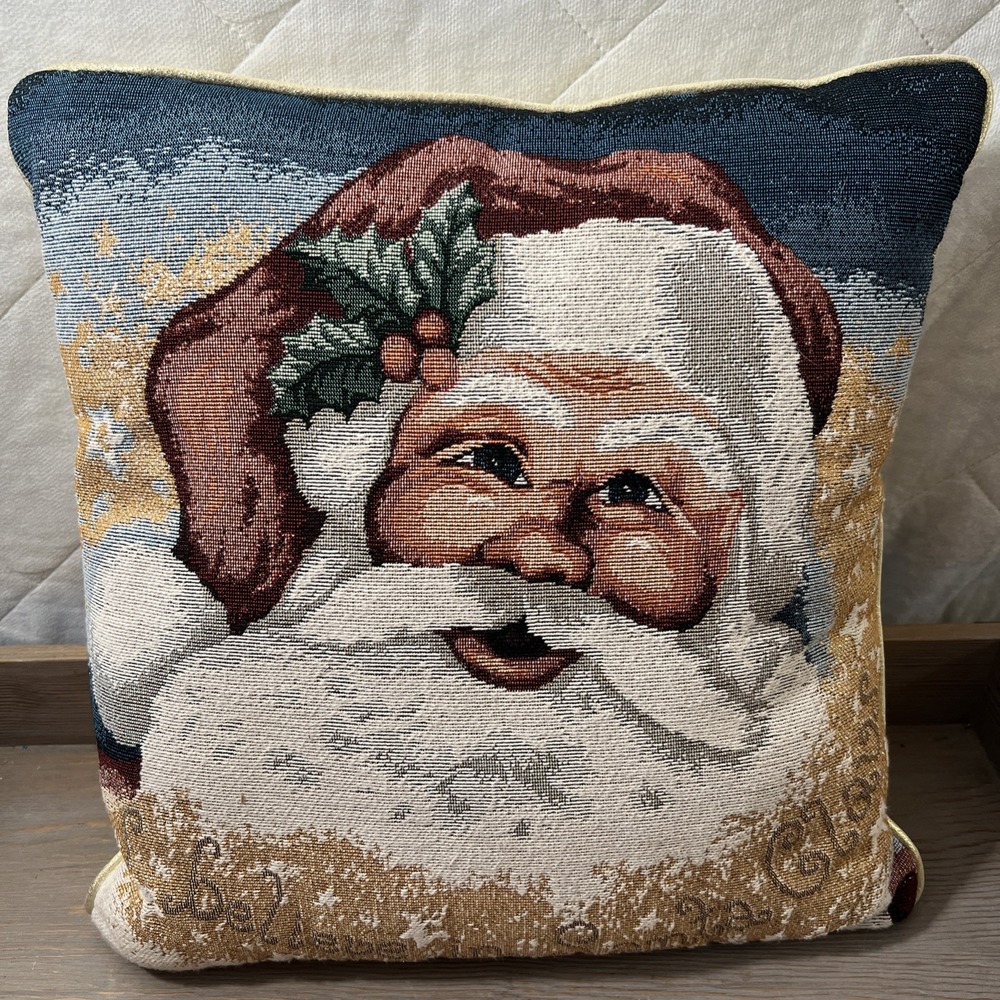 Christmas Santa Tapestry Pillow‎